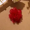 Estilo Coreano Nuevo Organza Ultra-Hada Borde Quemado Camelia DIY Pin Lateral Lazo para el Cabello Accesorio para el Cabello Broche Ropa Accesorios Florales