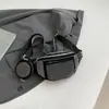Estilo Coreano Brillante Pedrería Moda Bolso de Cintura de un Solo Hombro Bolso de Pecho Bolso Cruzado para Mujeres Versátil Moderno Genial Celebridad de Internet Correa Ancha para el Hombro Billetera