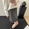 Saia Tricô de Bolinhas com Borda de Orelha Costurada para Mulheres Outono Novo Estilo Coreano Cintura Elástica Saia Emagrecedora
