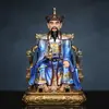 Estátuas de Resina de Hu San Tai Ye e Hu San Tai Ni, os Quatro Grandes Clãs de Tang Kou, Bao Jia Huang San Tai Ye e Huang San Tai Ni