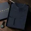 Suéter de Caxemira Novo Outono e Inverno Masculino Gola Alta Meia Sete Agulhas Engrossado Suéter Pulôver Casual de Negócios Suéter Interno de Malha de Caxemira