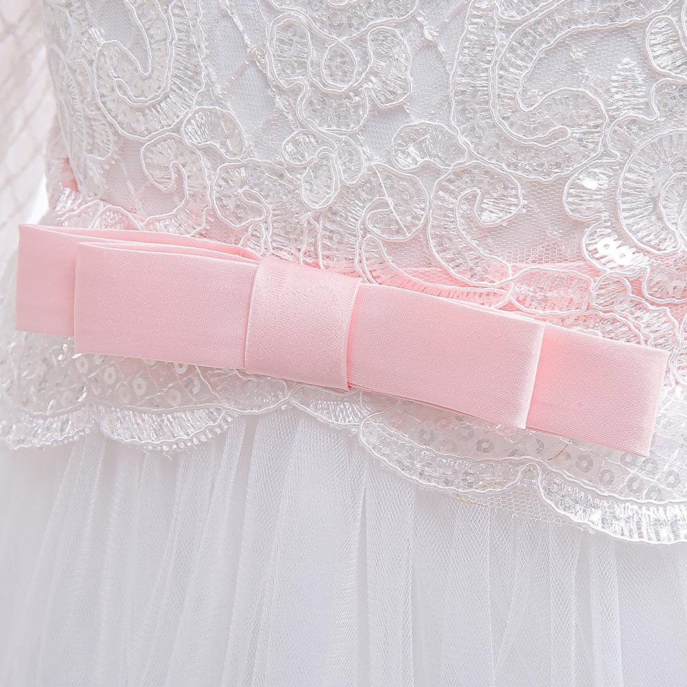 七分袖长款公主裙