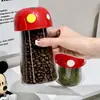 Nuevo Tarro de Almacenamiento con Forma de Hongo para Uso Doméstico, Tarro de Plástico a Prueba de Fugas para Dulces, Caja de Almacenamiento de Granos, Contenedor de Almacenamiento de Alto Valor