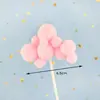 Decoración de Pastel de Cumpleaños Tarjeta de Globo Aerostático Estéreo Fiesta de Horneado Nube de Bola Enchufe Mesa de Postre para Bebé Decoración