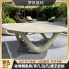 Mesa de café personalizada de fibra de vidrio con forma especial para balcón exterior, mesa de café de ocio impermeable y anticorrosión, mesa de café especial de FRP