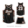 Uniforme de Basquete Traje Personalizado Masculino Estudante Universitário Americano Jogo Treinamento Unidade Estampada Respirável Colete Uniforme de Treinamento Camisa