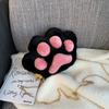Bolsa de Felpa con Forma de Pata de Gato Linda de Dibujos Animados Estilo Coreano Suave y a la Moda Bolso Cruzado con Cadena Bolso de Hombro con Mini Muñeca para Niñas