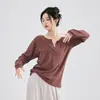 Roupa de Dança Estilo Água para Adultos, Unissex, Camiseta Tendência para Todas as Estações, Roupa para Prática de Dança de Rua Jazz Cor Sólida Solta