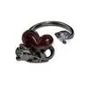 Anillo Abierto de Serpiente Negra Mate Estilo Gótico Oscuro Forma de Mariposa Corazón Espina Anillo de Dedo Índice Apilable Genial de Moda Nicho Unisex