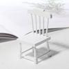 1:12 casa de muñecas miniatura juego de comida mini simulación silla de comedor cocina DIY mano escena accesorios modelo