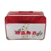 Bolsa de embalaje para sudario Bolsa para sudario mediana de siete piezas bolsa de embalaje de cuadros rojos fábrica mayorista suministros funerarios al por mayor