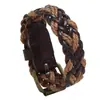 Pulseira punk de couro trançado retrô nova, personalidade simples, joia masculina para foto de rua, presente, pulseira de couro transfronteiriça