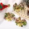 Nuevo lazo pequeño navideño creativo con colgante de campana Atmósfera navideña Decoraciones Adornos para árbol de Navidad