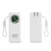 Power Bank para Laptop de Carga Rápida de 35W para Comercio Exterior, 20000mAh con Cable Integrado y Enchufe de CA, Fuente de Alimentación Móvil con Logo Personalizado
