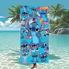 Nueva Toalla de Playa Serie Dibujos Animados Stitch Fibra Ultrafina Estampada Toalla de Baño Infantil Toalla para Vacaciones en la Playa al Aire Libre