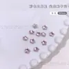 Decoraciones Coloridas para Uñas de Estrella de Cinco Puntas, Estrellas Súper Brillantes Blancas Transparentes y Rosas, Accesorios para Uñas de Vidrio K9 con Base Puntiaguda de Forma Irregular, Pedrería