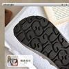 Xshx Correa Ballet Niñas Otoño Ale Plisado Punta Ancha Zapatos Infantiles Wenzhou con Suela de Goma Antideslizante y Velcro