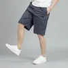 Shorts Casuales de Trabajo Finos para Hombre de Verano, Shorts de Playa de Algodón Puro, Pantalones de Cinco Puntos, Color Sólido, Corte Holgado, Casual, Modernos, Versátiles