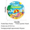 Festa de Festival Temática de Praia de Verão Transfronteiriça Suprimentos Pratos de Papel Bandeiras Toalhas de Mesa Guardanapos Decorações de Festa Venda por Atacado