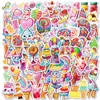 Serie de Postres Color Macarrón Transfronterizos Pegatinas para Postres Bricolaje Equipaje Planificador Decoración de Botella de Agua Pegatinas de Recompensa para Niños