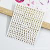 Pegatina Láser de Letras Nuevas para Uñas de Internet Transfronterizo 26 Letras del Alfabeto Inglés Pegatina Adhesiva Estéreo 3D para Uñas