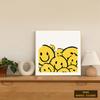 Pintura Decorativa Escandinava Rosto Sorridente Curativo Enfeites para Gabinete de TV Gabinete de Sapatos Mesa de Desktop Girassol Quarto Mesa de Cabeceira Pintura para Pendurar