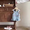 Ropa de Bebé, Conjunto de Otoño, Conjunto de Falda con Tirantes para Bebé Niña, Estilo Nuevo, Bebé Niña de Un Año, Conjunto Elegante de Dos Piezas para Primavera y Otoño
