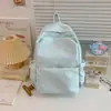 Nova mochila transfronteiriça com design de borboleta, estilo fresco e simples, adequada para alunos do ensino fundamental II, médio e universitários, mochila de campus versátil e minimalista