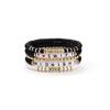 Diseño de Amazon transfronterizo moda multicapa mismo color hecho a mano amor arcilla blanda letra pulsera conjunto venta al por mayor