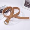 Fabricantes de cintos coreanos para estudantes spot cinto casual bf Fivela de pino japonesa oval Cinto de couro sintético PU atacado personalizado