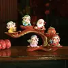 Adornos de Cinco Bendiciones Estante de Exhibición para Oficina Regalos de Apertura de Tienda Decoraciones para Gabinete de Vino en Casa Entrada Buda