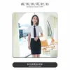 Camisa blanca profesional de verano para hombre y mujer, manga corta, cuello cuadrado, para trabajar en la empresa, formal, manga corta, logo bordado