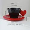 Taza de Café y Platillo Creativos en Forma de Corazón Taza para Hogar Oficina Cerámica de Alto Valor Taza para Beber Regalo de Cumpleaños para Pareja