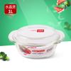 Olla de Vidrio Xyt Chuang con Tapa Calentamiento para Horno de Microondas Tazón de Vidrio Resistente a Altas Temperaturas Binaural Grande para Sopa