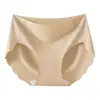 Calcinhas Femininas Seamless de Seda Ice com Fenda Alta, Finas de Verão, Fundilho Antibacteriano, Anti-Aperto nas Nádegas, Tanga Esportiva para Yoga