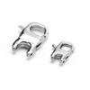 Suministro en stock hebilla de langosta de acero inoxidable 316L hebilla con forma de cuerno hebilla de joyería pulida hebilla de collar