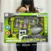 Vehículo de Ingeniería Inercial Grande para Niño Simulación Excavadora de Ciudad Camión de Bomberos Modelo Juguete Institución Venta al por Mayor Caja de Regalo