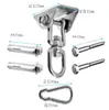 Gancho giratorio de acero inoxidable 304 para carga, placa de fijación para hamaca, hebilla de fijación para silla colgante de saco de boxeo, accesorios para columpio