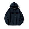 Sudadera con capucha con alfabeto retro estilo americano para hombre, nueva de primavera y otoño, estilo Hong Kong, alta calle, marca Duffy Shuai Chao, con forro polar, chaqueta para estudiante