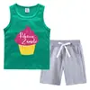 Traje Deportivo Casual de Dos Piezas para Niños Pequeños y Medianos - Chaleco y Pantalón de Verano 2023, Camiseta Base, Ropa Exterior Delgada sin Mangas