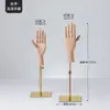 Acessórios de modelo de mão em madeira maciça loja de roupas mão artificial simulação de mão modelo de mão articulada fotografia de joias suporte de exibição para esboço
