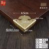 Protectores de Esquina de Cobre Puro Estilo Antiguo para Escritorios y Puertas de Gabinete, Bordes Decorativos, Flores de Esquina Estilo Chino, Herrajes de Latón para Muebles de Esquina de Tres Lados Tallados en Latón