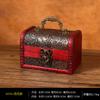 Caja de Almacenamiento de Madera Vintage con Cerradura para Escritorio en Casa, con Asa, para Anillos, Collares, Almacenamiento de Joyas, Caja de Joyería Envejecida