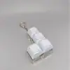 Teclado de cuatro teclas en forma de L de doble capa luminoso llavero para aliviar el estrés juguete para aliviar el estrés DIY colgante portátil para aliviar el estrés