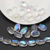 Piedra Geométrica Asimétrica Chapado Vidrio de Colores Perlas 11*15mm Accesorios para Joyería DIY Collar Pendientes Pulsera Accesorios