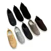 Zapatos de hombre slip-on de gamuza y cuero genuino transfronterizos STN, zapatillas retro perezosas con suelas gruesas, cómodos para el uso diario y casual