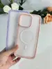 Funda Magnética de Diamante de Doble Cara para Teléfono Adecuada para Apple 17Promax Simple 16 Agujeros Grandes 13/14 Diamante de Punto 11/12/15
