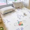 Sábanas de Algodón Puro, Tela Gruesa Antigua, Sábanas de Algodón, Juego de Tres Piezas, Cubre Sábanas Individuales de Verano para Dormitorio de Estudiantes, Grado Bebé y Madre