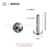Lanbo Flash Original Swarovski F136 Stud de Cartilagem da Orelha Stud para Lábio Liga de Titânio G23 Brinco Stud Espiral Interno