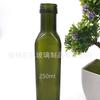 Botella de Vidrio Verde Oscuro para Aceite Botella Cuadrada Redonda Grado Alimenticio para Aceite de Oliva Botella para Aceite de Cáñamo Sellada con Tapa Espesada